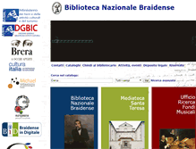 Tablet Screenshot of braidense.it